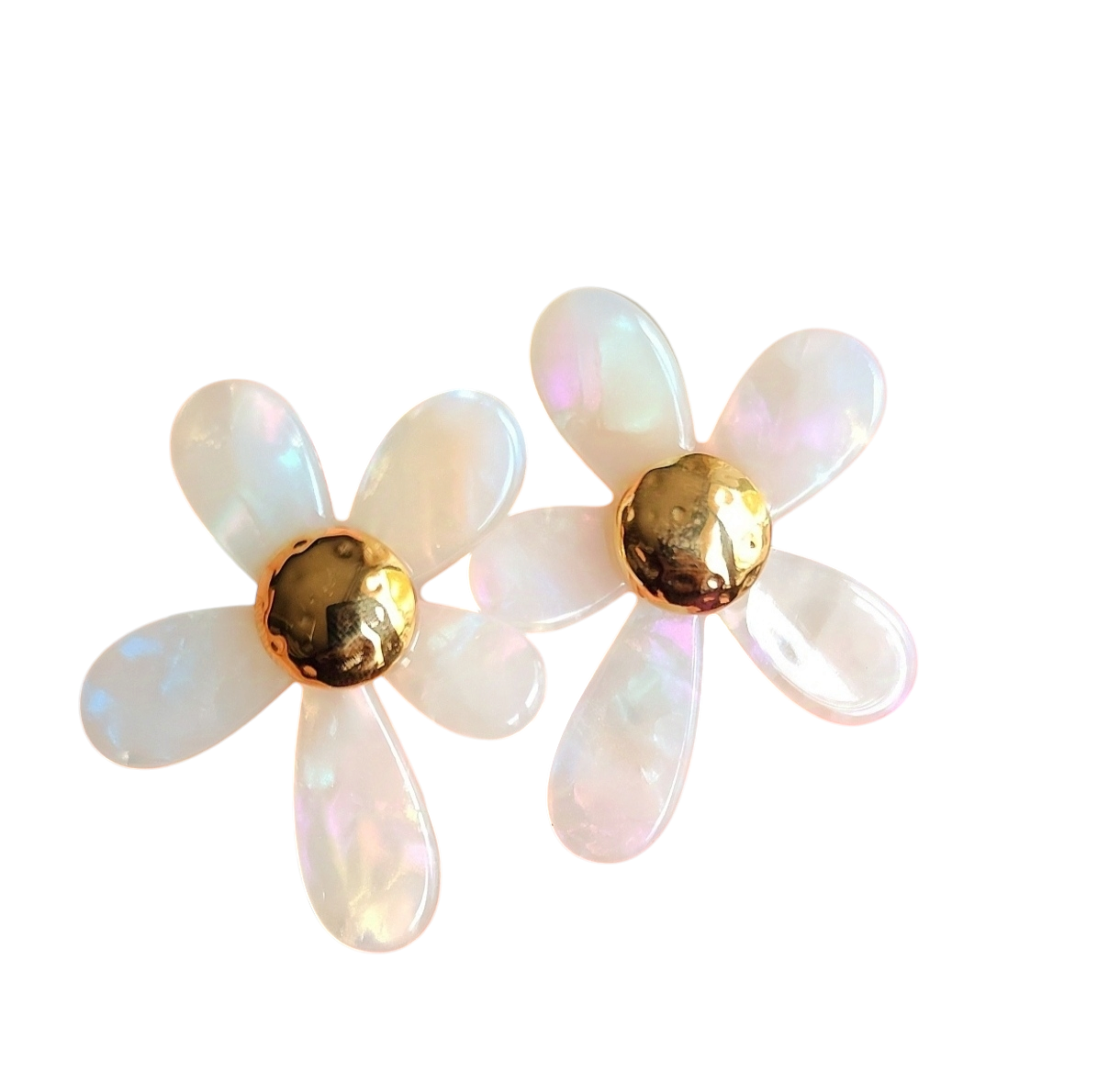 Boucles d'oreilles marguerites