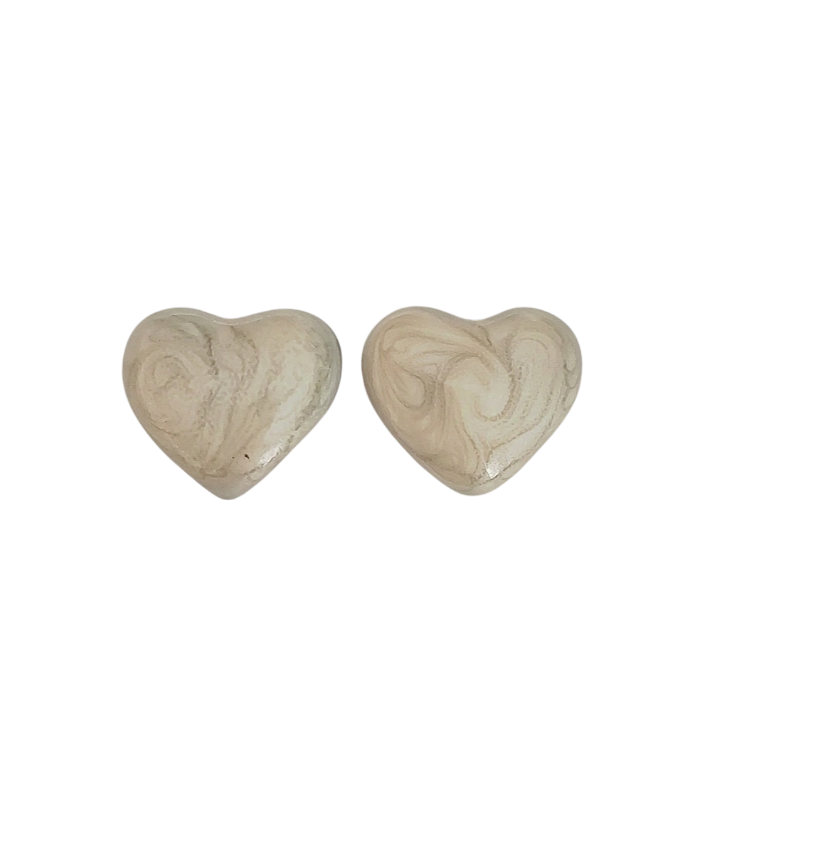 Boucles d'oreilles cœur nacré