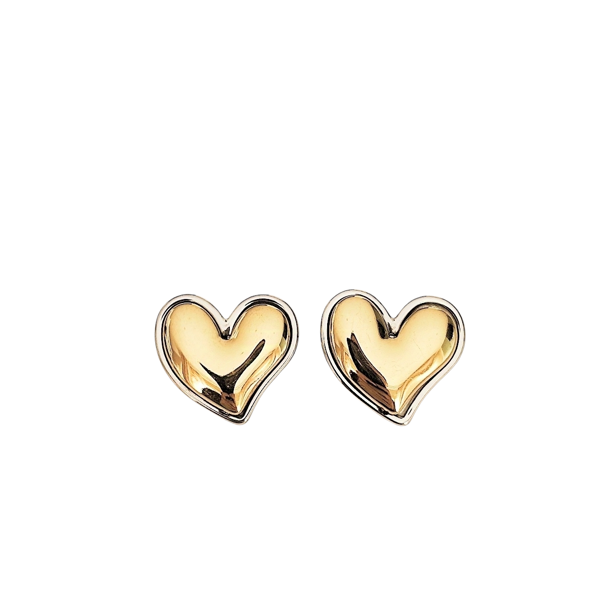 Boucles d'oreilles cœur encadré