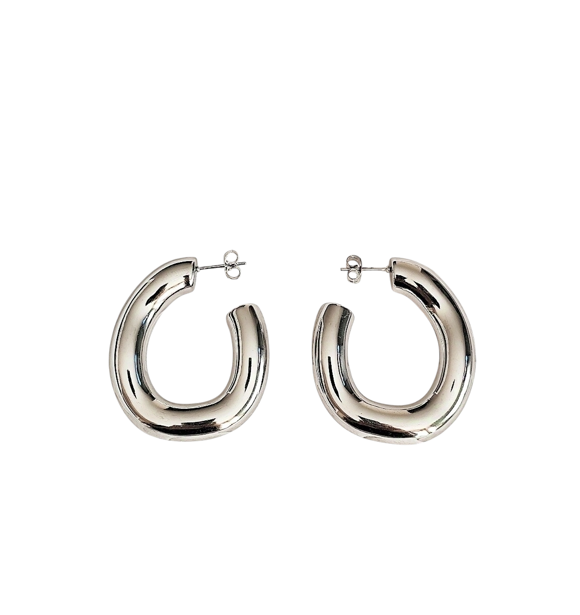 Boucles d'oreilles créoles irréguliers