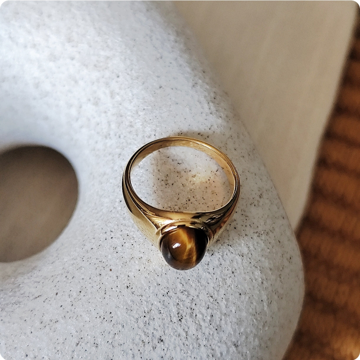 Bague œil de tigre