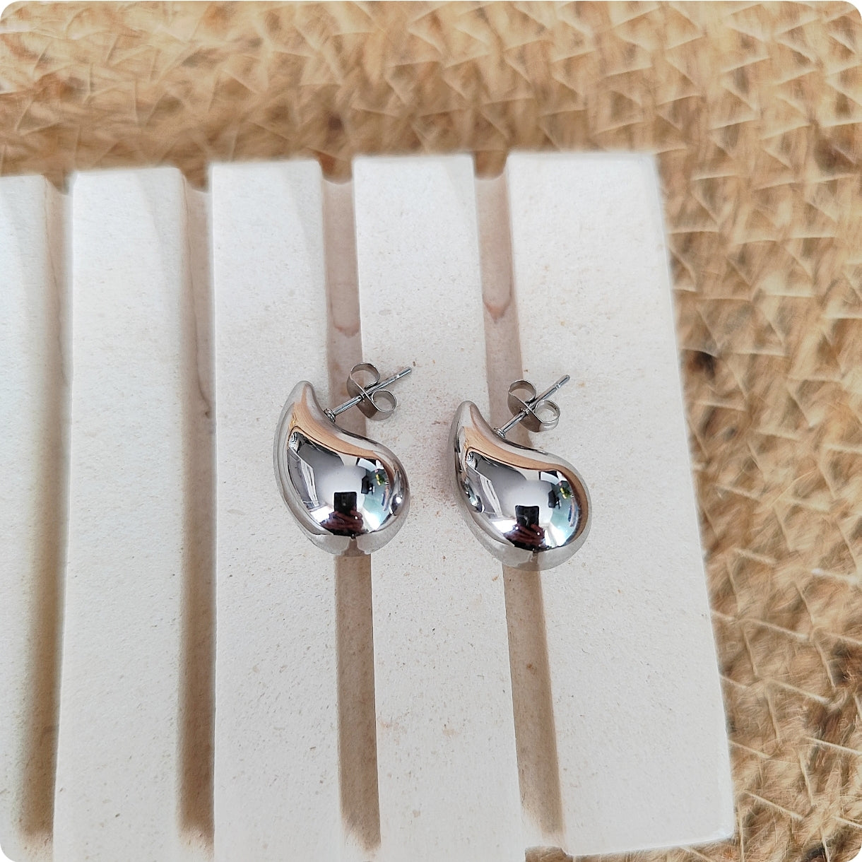 Boucles d'oreilles goutte d'argent