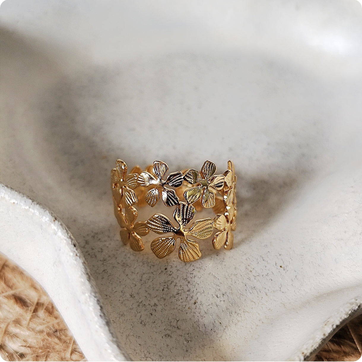 Bague fleurs