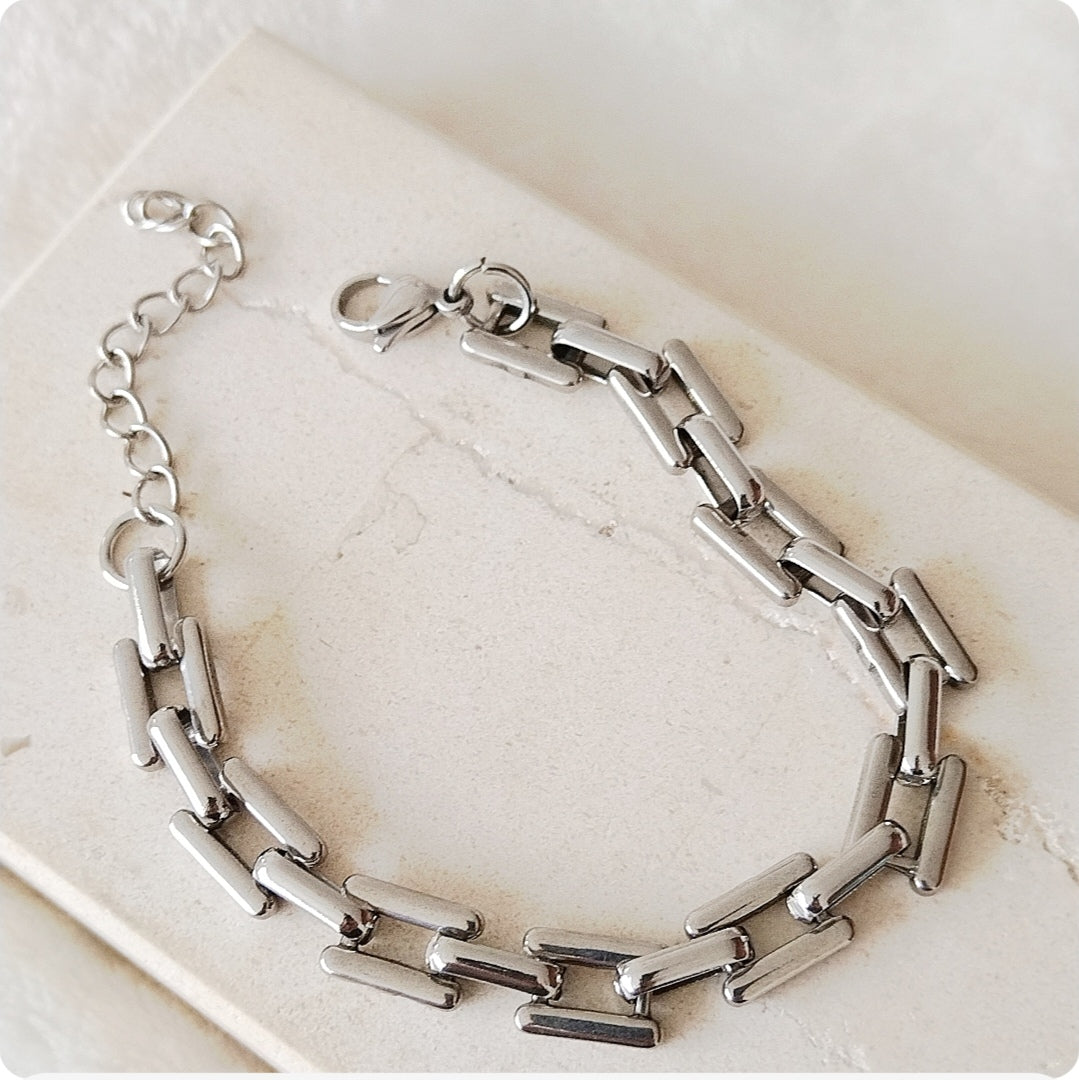 Bracelet doré chaîne panter
