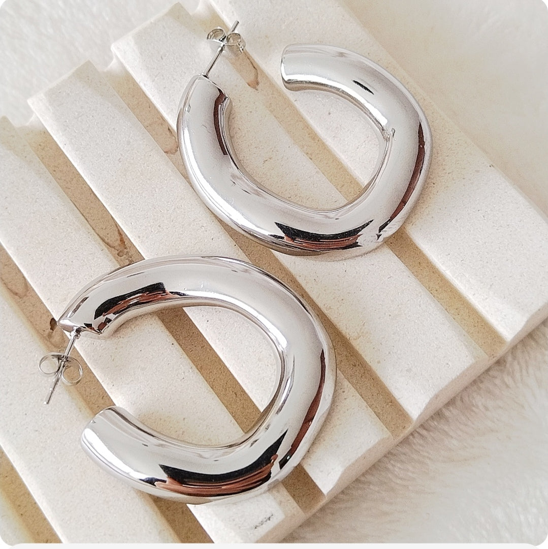 Boucles d'oreilles créoles irréguliers