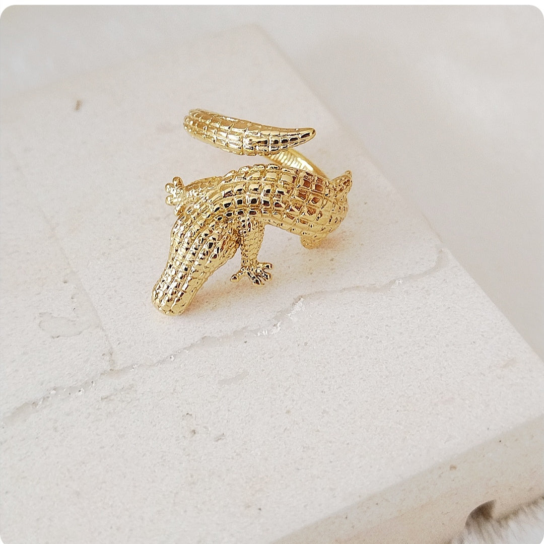 Bague crocodile