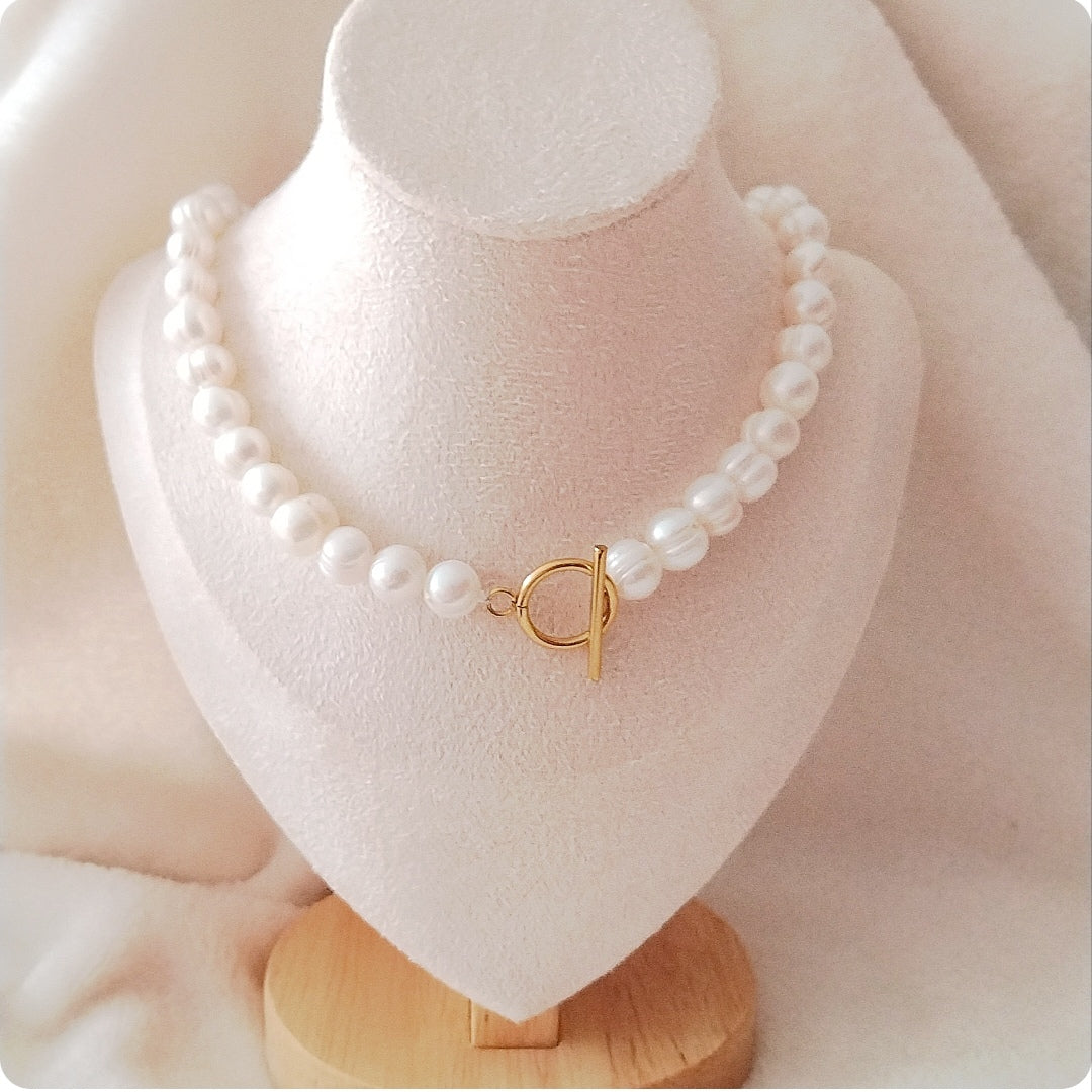 Collier choker perles