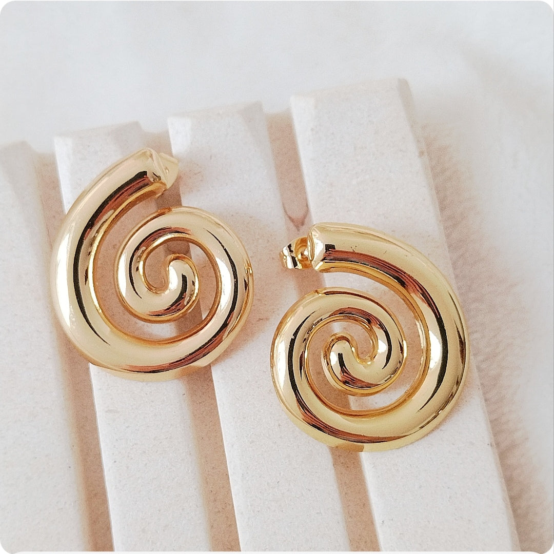 Boucles d'oreilles escargot