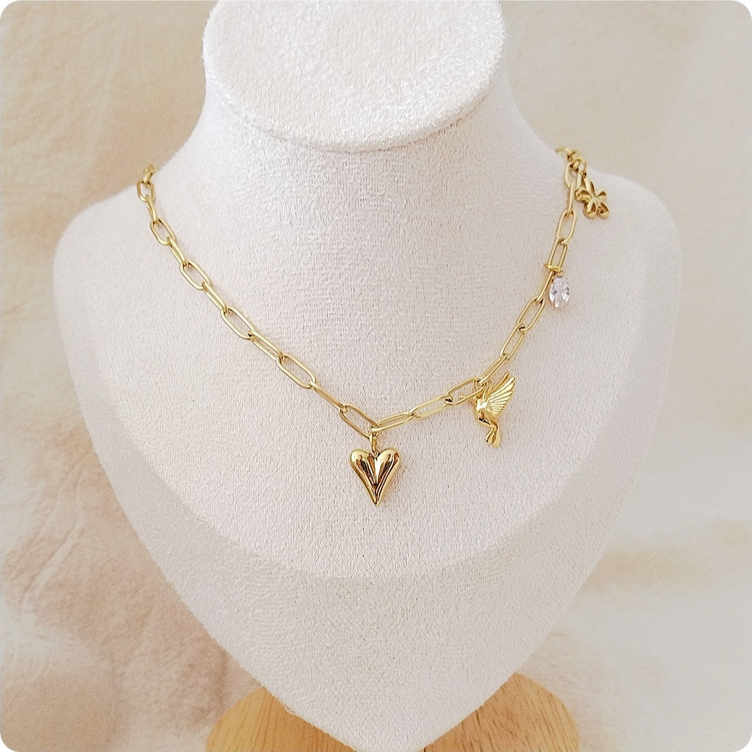 Collier Lucky colibri