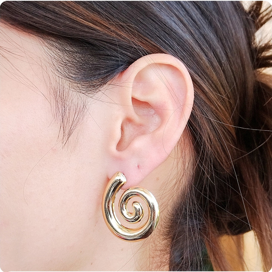 Boucles d'oreilles escargot