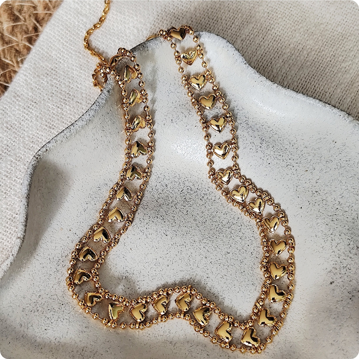 Collier Ras de Cou à cœur