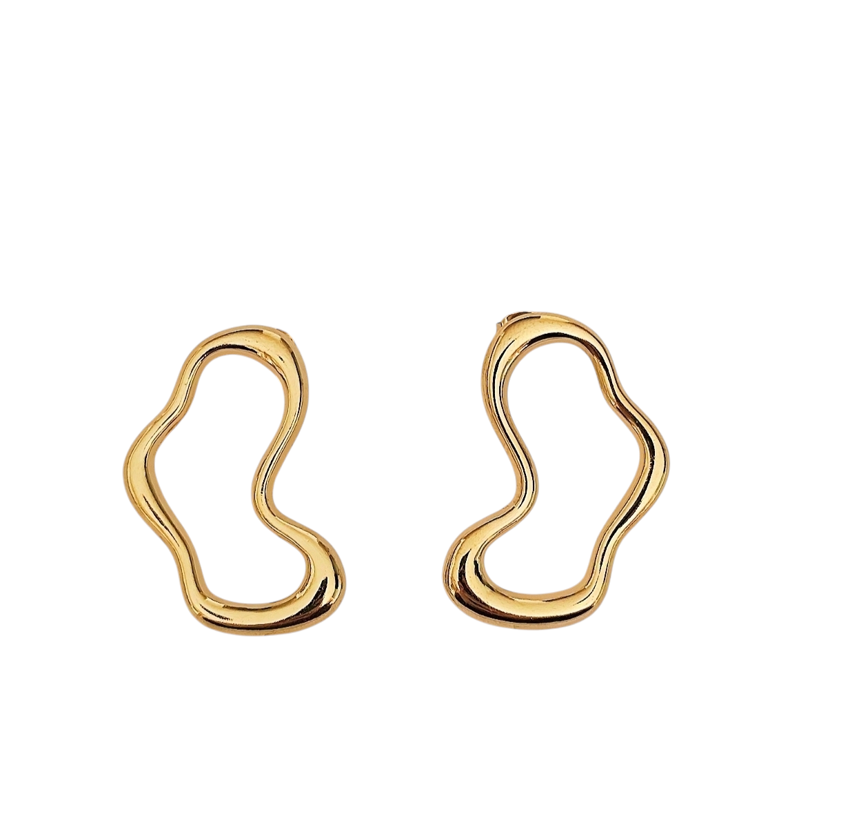 Boucles d'oreilles cercle fondue