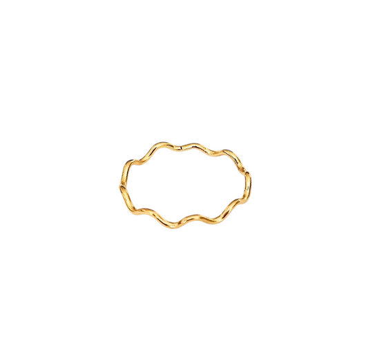 Bague ondulé fine