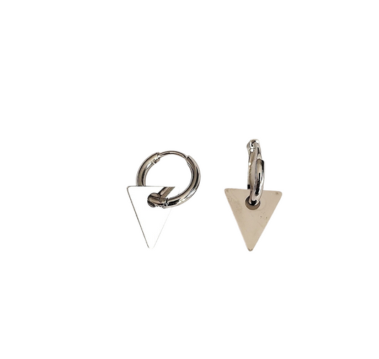 Boucles d'oreilles Huggies petits triangles