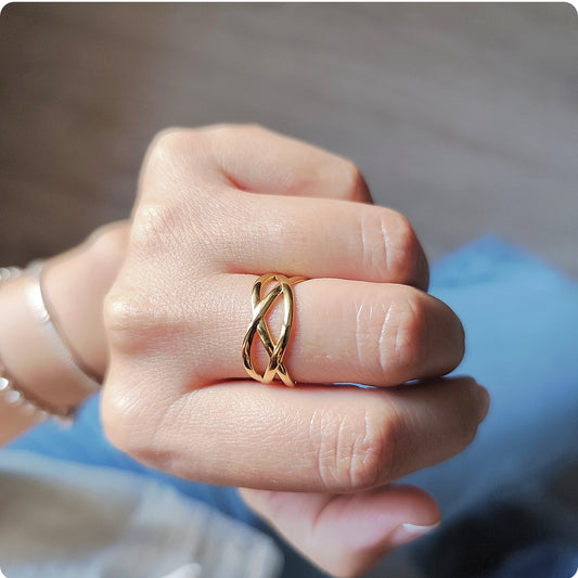 Bague croisée