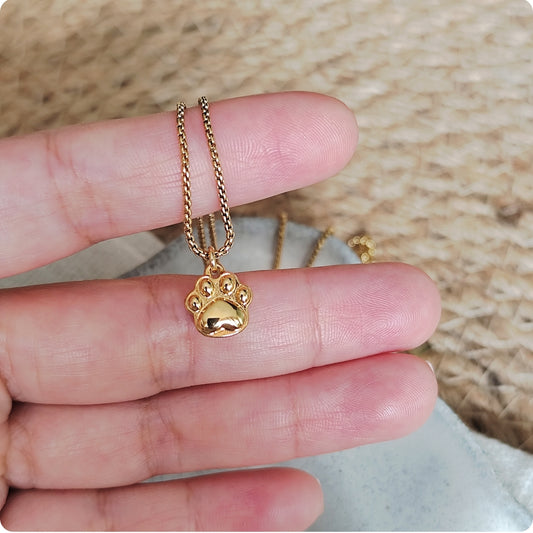 Collier pendentif pat de chien