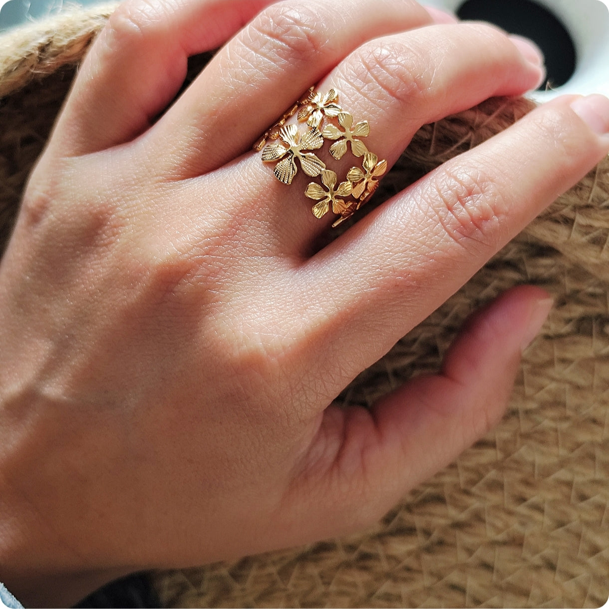 Bague fleurs