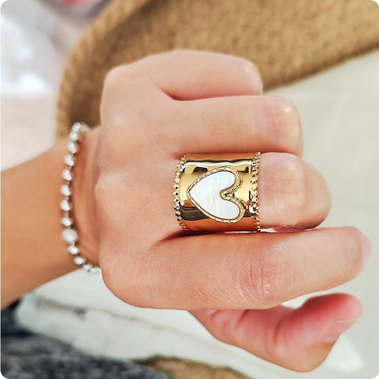 Bague cœur Clair