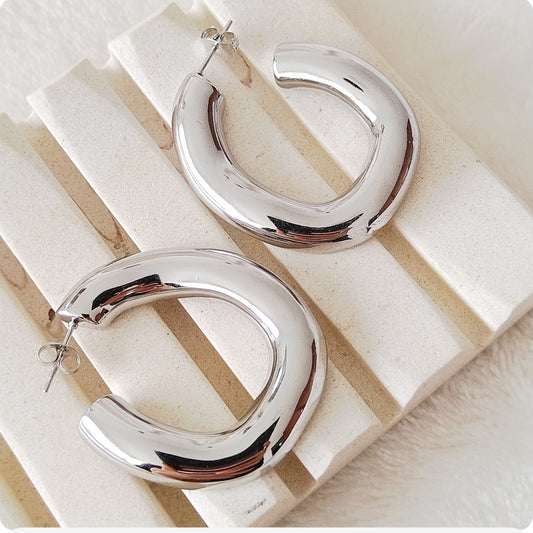 Boucles d'oreilles créoles irréguliers