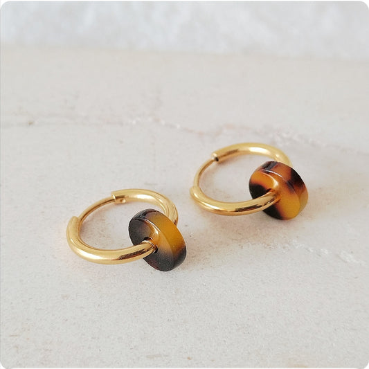 Boucles d'oreilles huggie carey