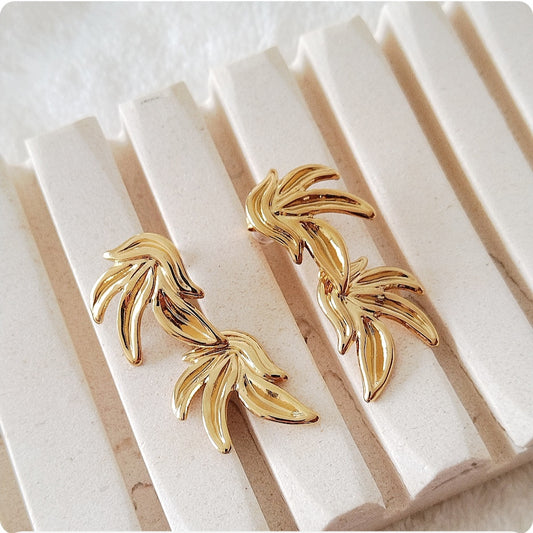 Boucles d'oreilles Feuilles exotiques