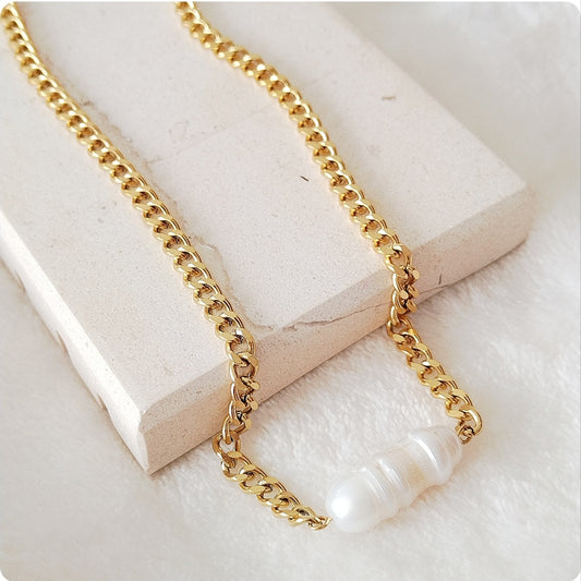 Collier longue perle