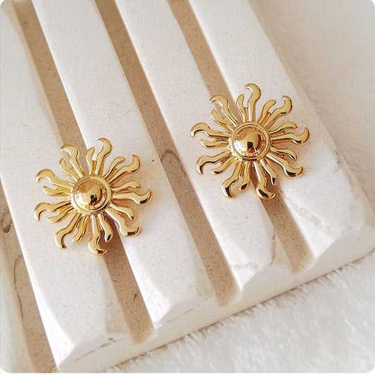 Boucles d'oreilles soleil