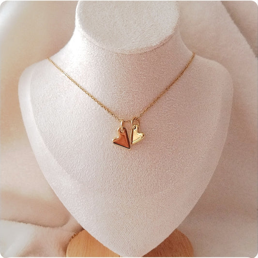 Collier deux cœurs