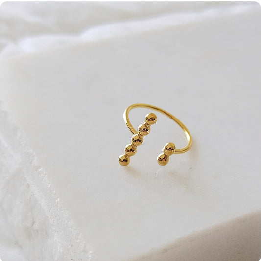 Bague 7 petits billes
