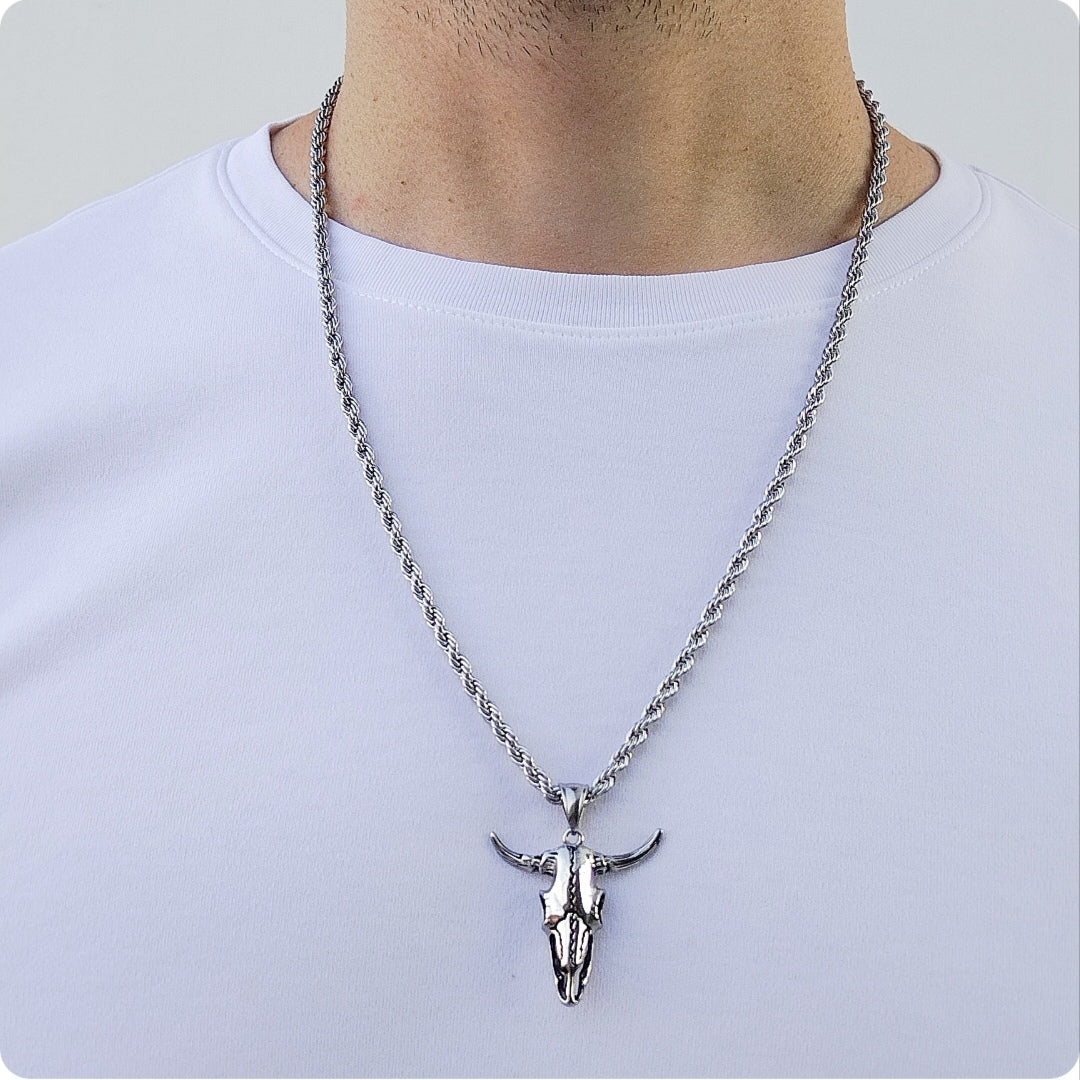 Collier crâne toro