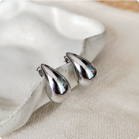 Boucles d'oreilles goutte d'argent